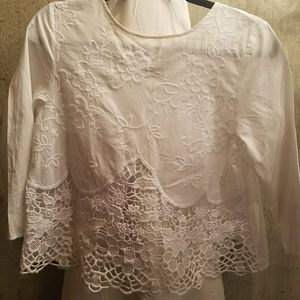 Laced white shirt